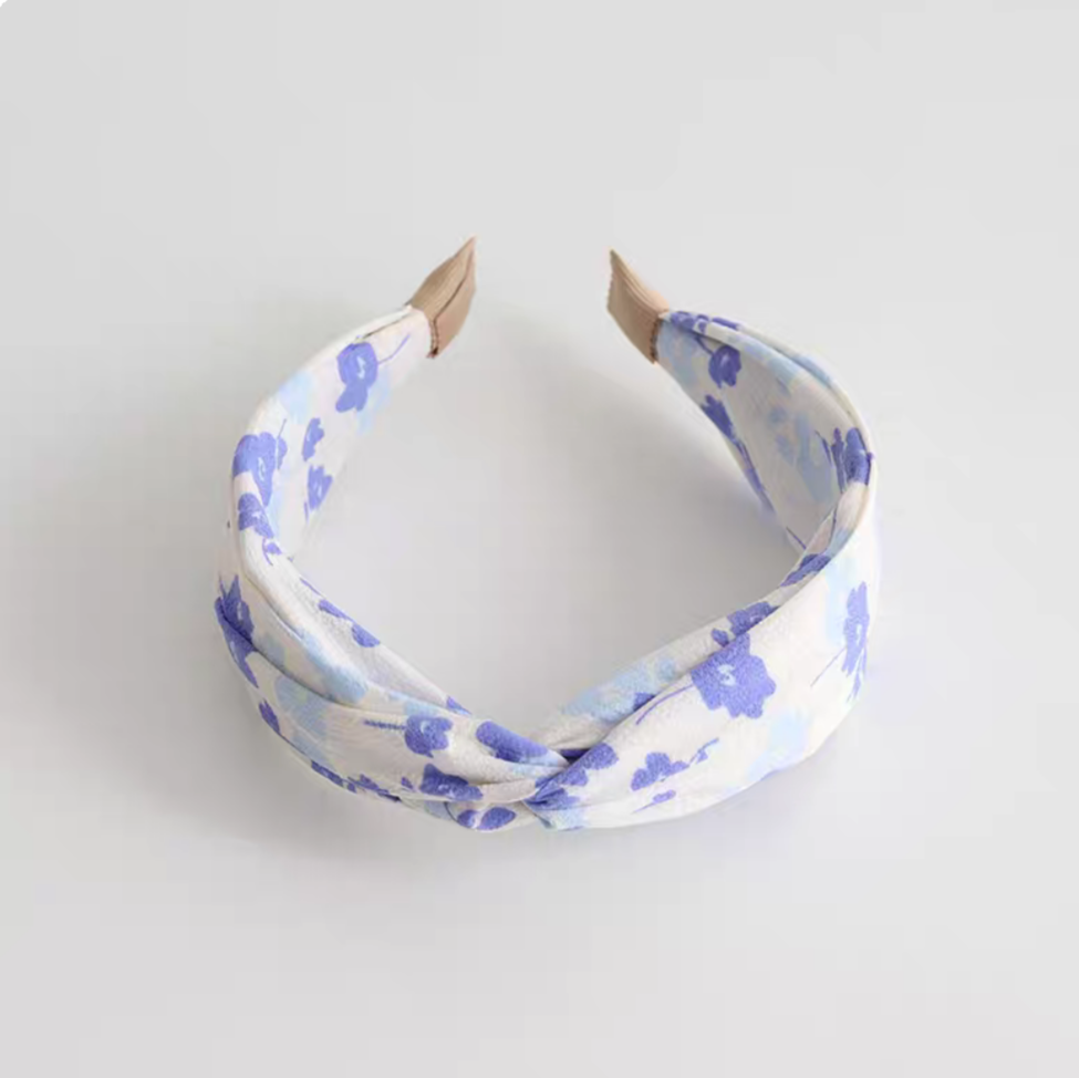 Cute Blue Flower Headband