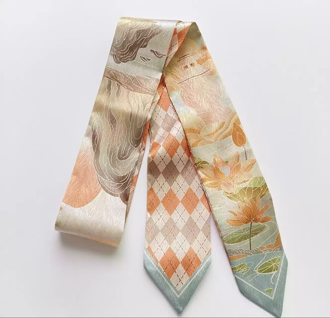 East Ancient Mountain and River Hair Ribbon