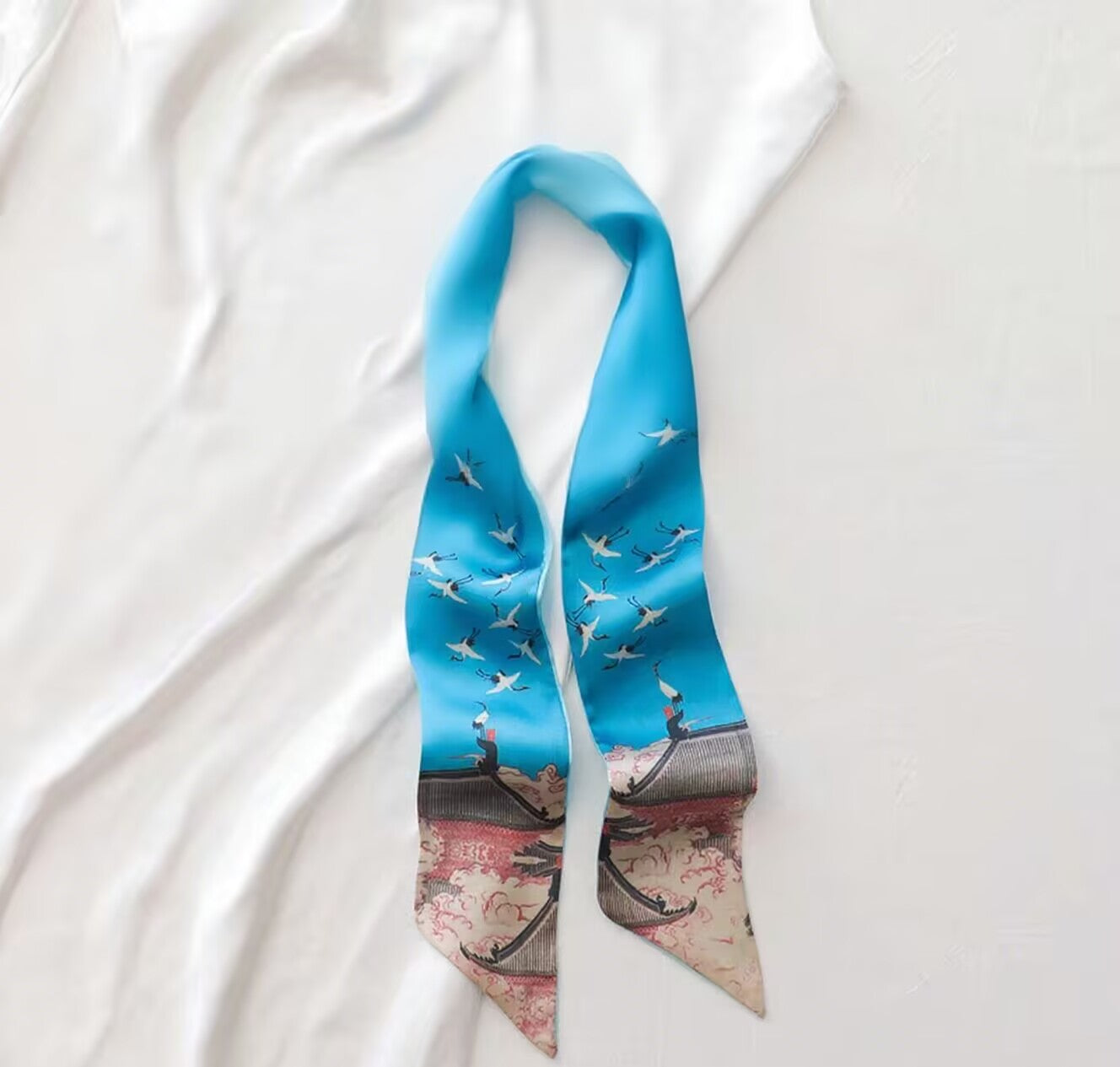 Lonely Building Hair Ribbon