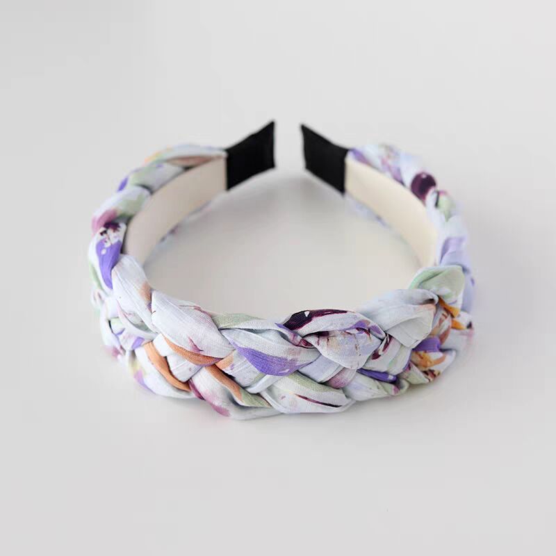 Retro Fashion Splash Purple Headband