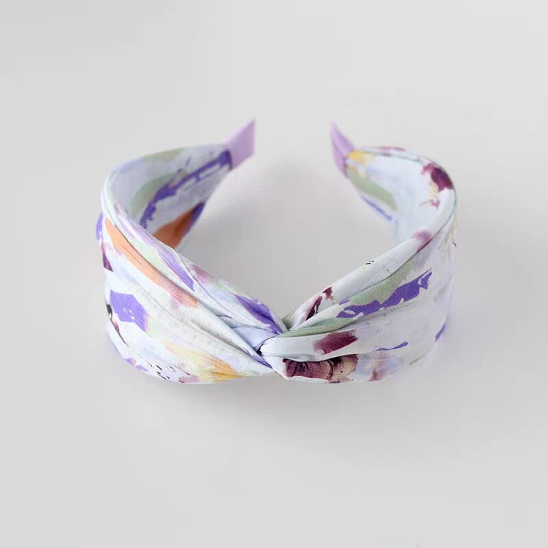 Retro Fashion Splash Purple Headband
