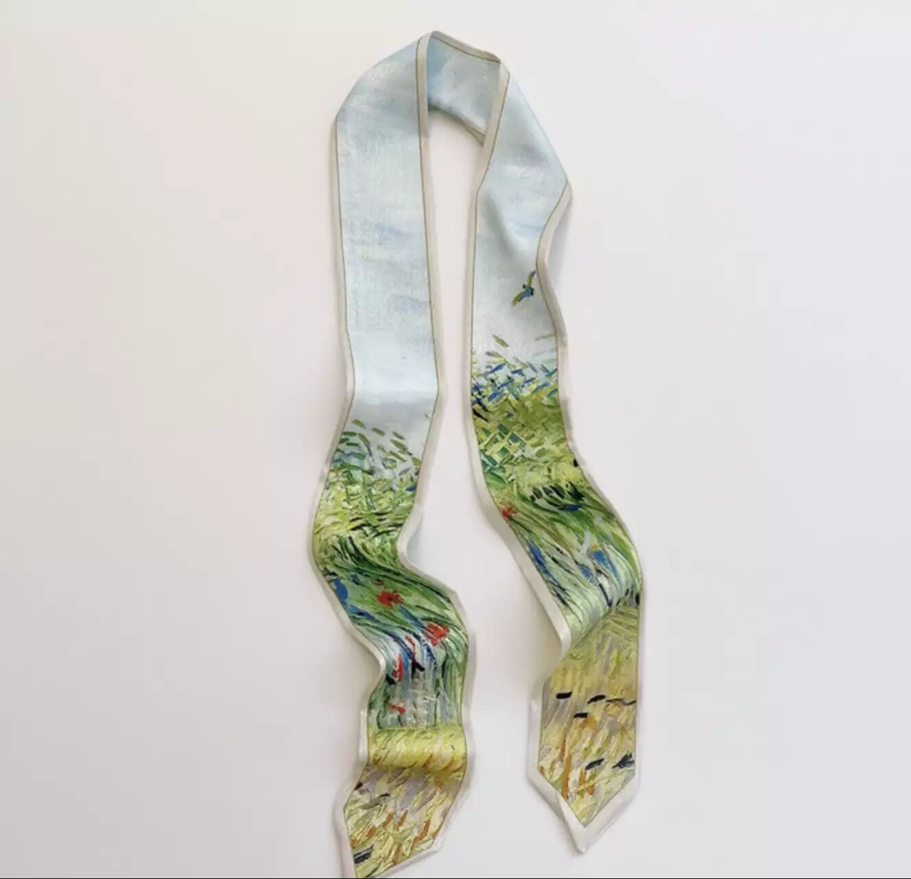 Wheat Field Silk Hair Ribbon